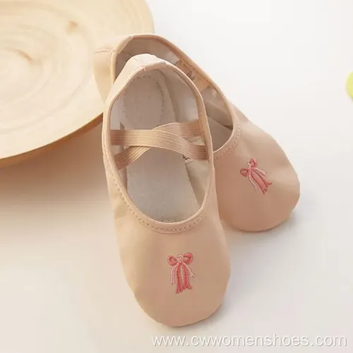 Stylish E5013 Canvas Split Sole Ballet Dance Shoes for Women